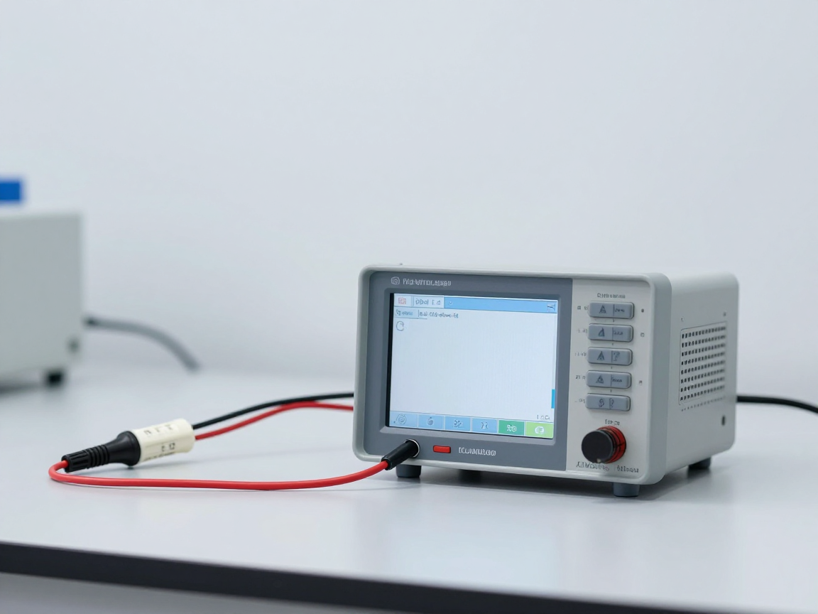 Temperature sensors and data logger inside a test chamber