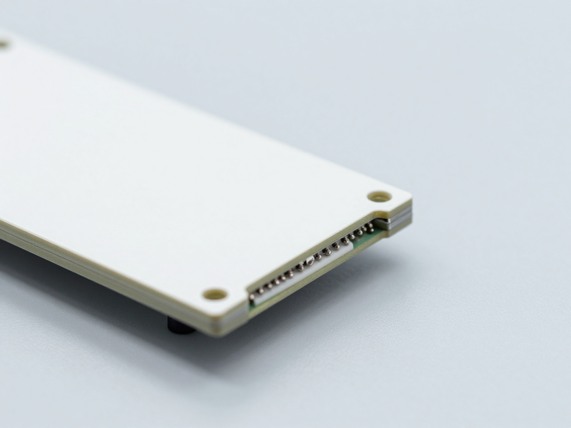 Mặt cắt cạnh linh kiện QFN dưới kính hiển vi với mối hàn dọc theo pad bên hông