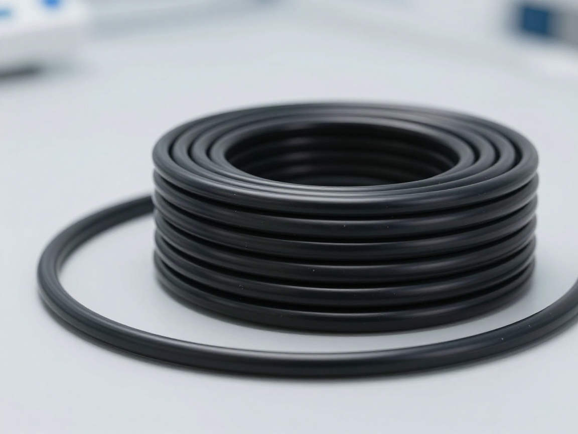 Cận cảnh dây cáp PVC màu đen và vỏ nhựa mềm của thiết bị điện tử