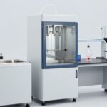 Technical cleanliness testing laboratory with ultrasonic tank, extraction chamber with nozzle, vacuum filter and microscope - cover photo VDA 19.1